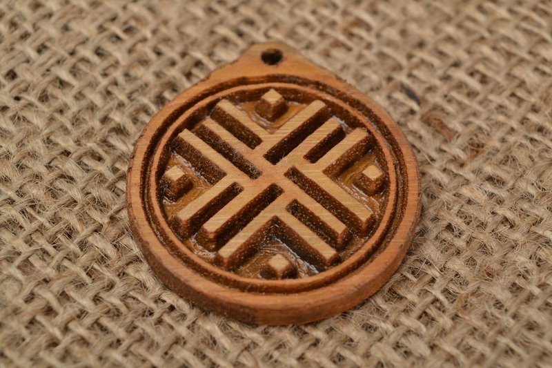 Wooden amulet