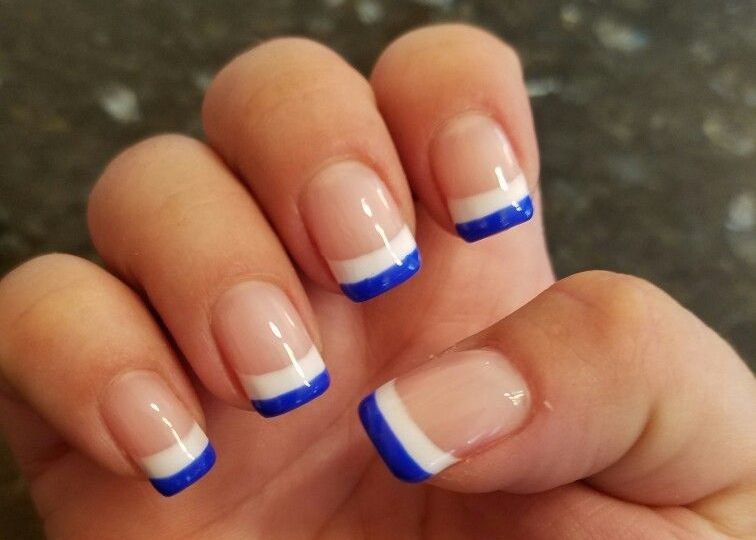 Blue and white jacket Blue and white jacket