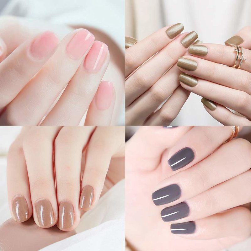 Fashionable nude manicure Fashionable nude manicure