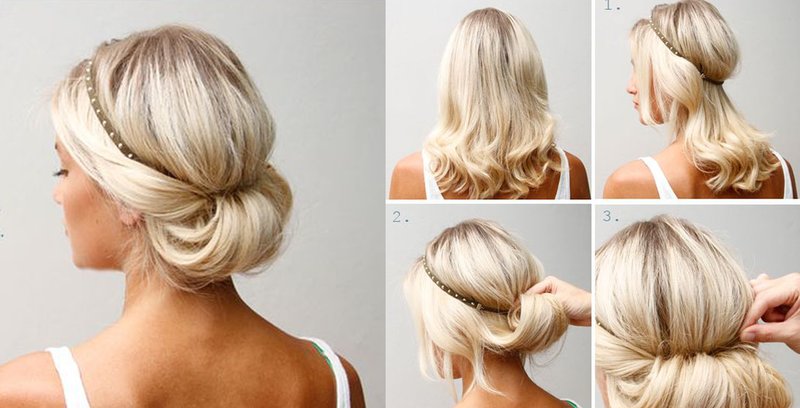 Greek hairstyle: step by step