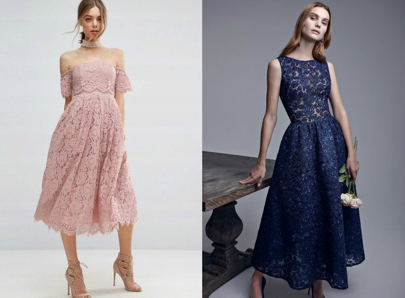 Feminine dresses from lace Feminine dresses from lace