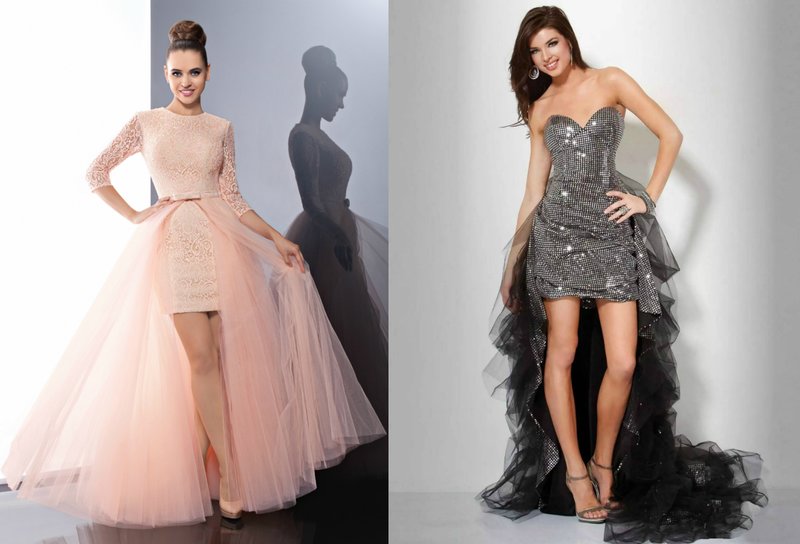 Outfit with detachable skirt Outfit with detachable skirt