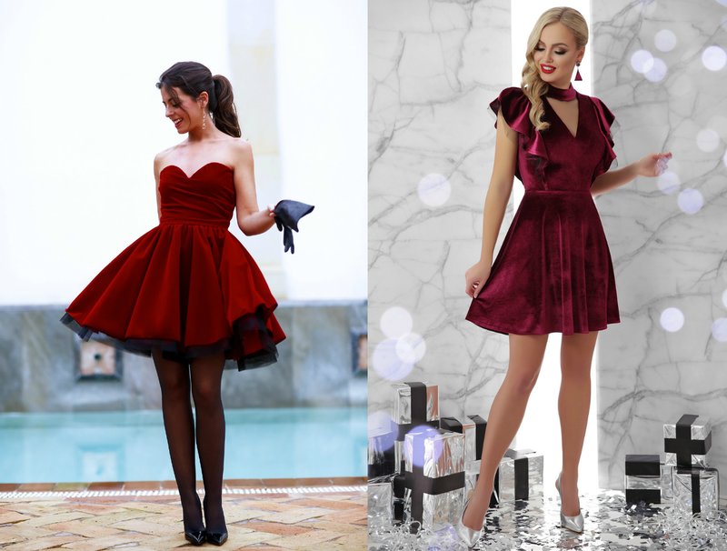 Short prom dresses in red and burgundy Short prom dresses in red and burgundy