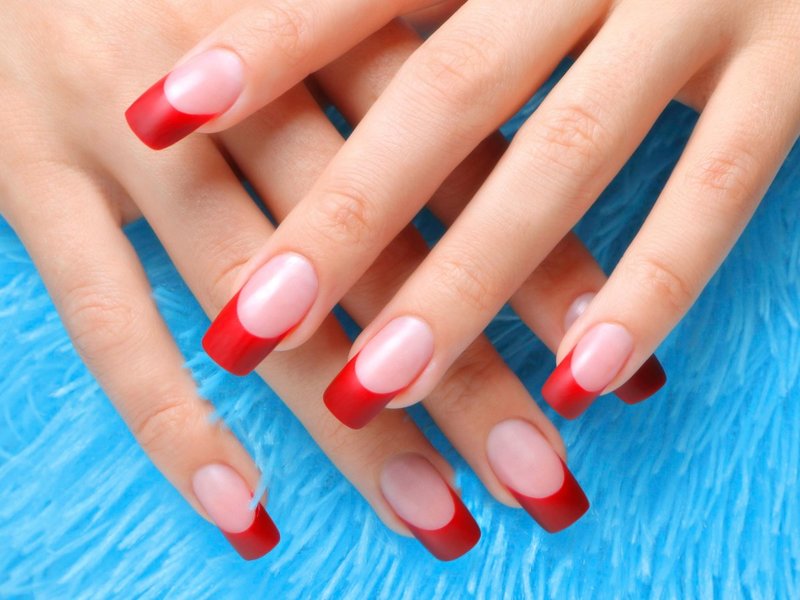 French with red lines French red