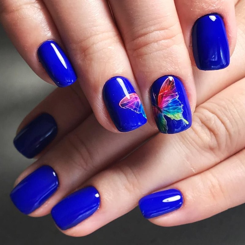 Bright manicure with gel polish Bright manicure with gel polish