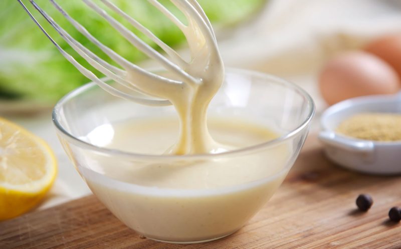 Homemade mayonnaise