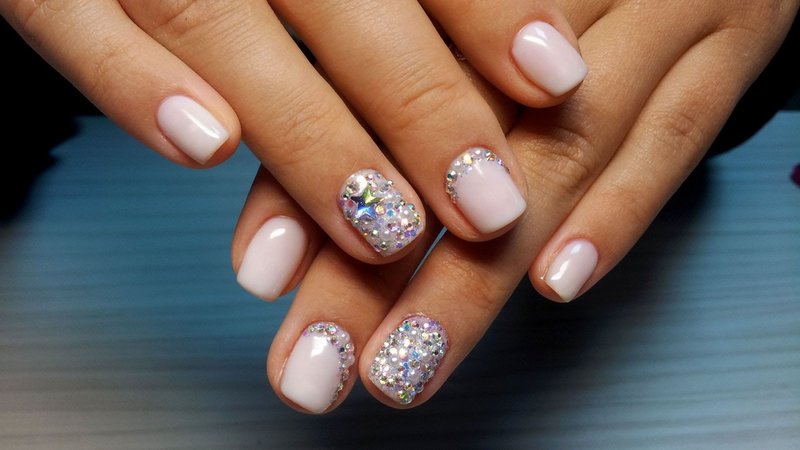 Ombre with rhinestones Ombre with rhinestones