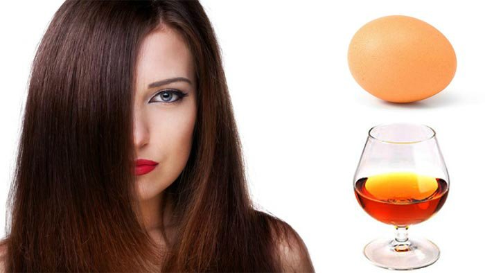 Hair mask with cognac and egg Hair mask with cognac and egg
