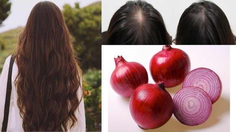 Onion juice for hair restoration