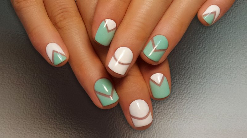 Scotch tape manicure Scotch tape manicure