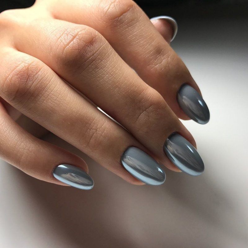 Metallic shellac nails Metallic shellac nails