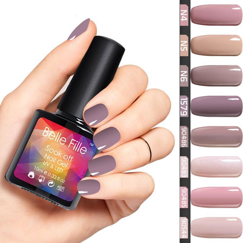 Gray neutral shade of gel polish and other options Gray neutral shade of gel polish and other options