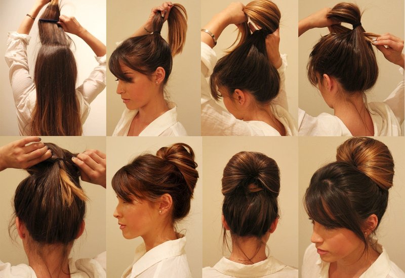 Retro style bunch: step by step