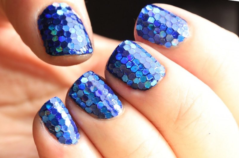 Fish scales in blue tones Fish scales