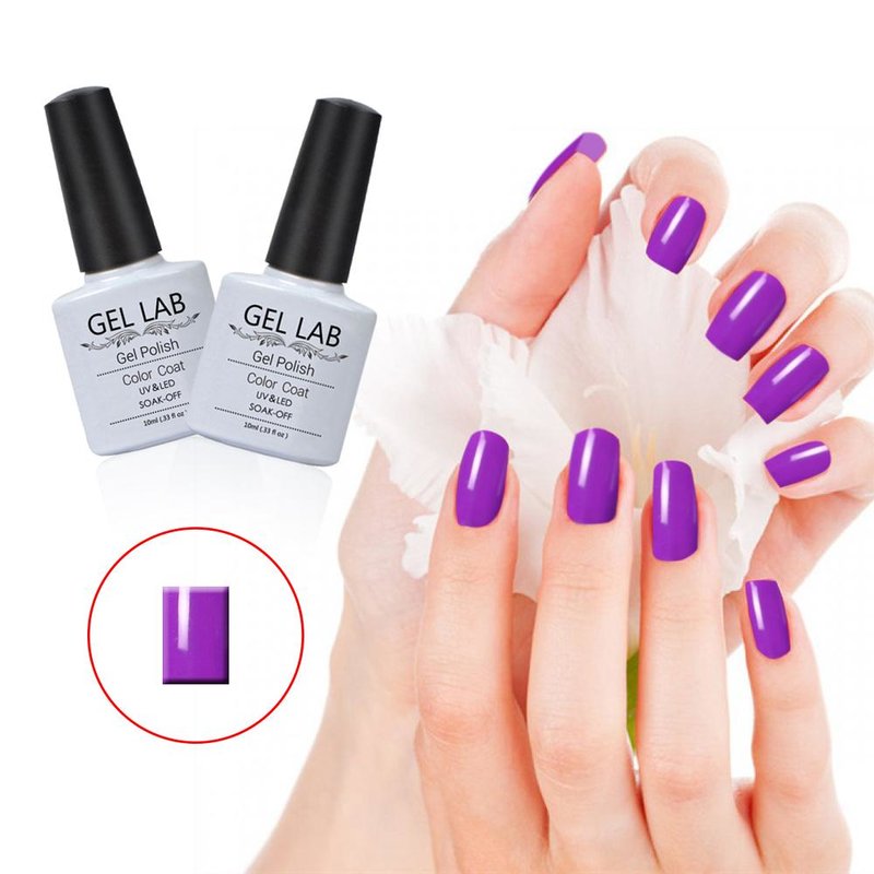 Cyclamen shade of purple manicure Cyclamen shade of purple manicure