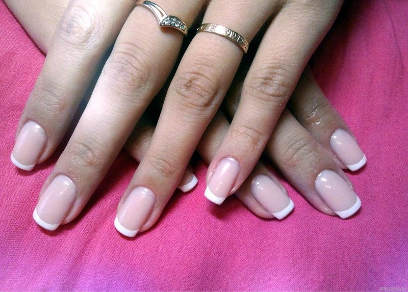 Classic french manicure Classic french manicure