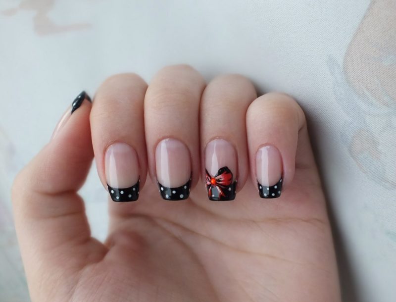 Black polka dot jacket Black polka dot jacket