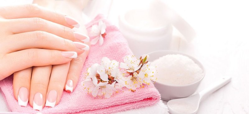 Nail care French manicure