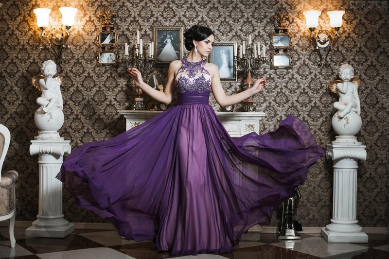 Purple evening dress Purple evening dress