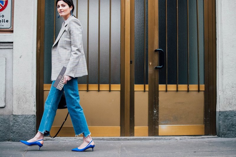 Blue low heel shoes Blue low heel shoes