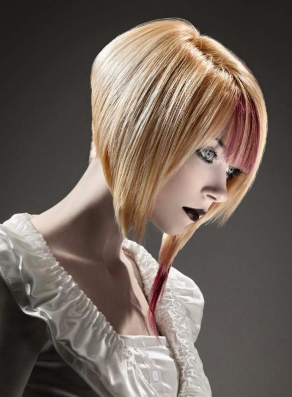 Asymmetric rack on the leg with shaving neck