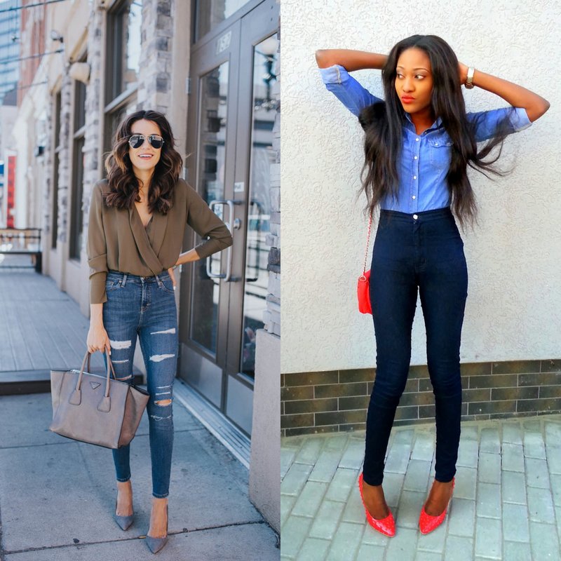 High Waist Jeans: Stylish Look High Waist Jeans: Stylish Look