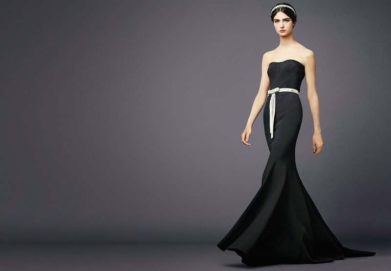 Black strict evening dress Black strict evening dress