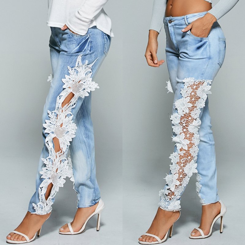 Unusual decor jeans lace Unusual decor jeans lace