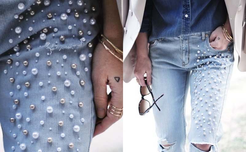 Additional decor on jeans Additional decor on jeans