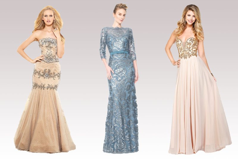 Evening dresses in pastel shades Evening dresses in pastel shades