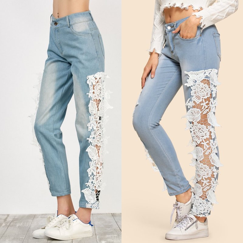 Jeans and Lace: Trendy Looks Jeans and Lace: Trendy Looks