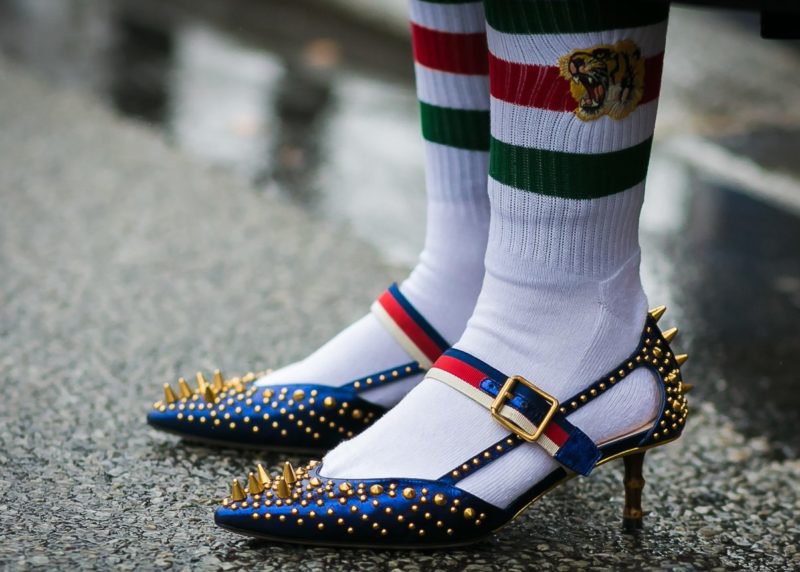 Kitten heels spiked shoes Kitten heels spiked shoes