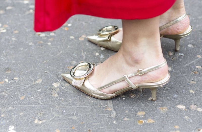 Golden kitten heels Golden kitten heels