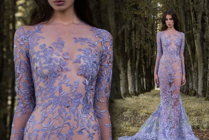 Embroidered lavender dress Embroidered lavender dress