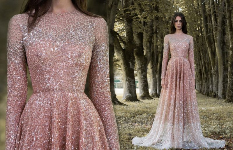 Sheer dress with mesh Sheer dress with mesh