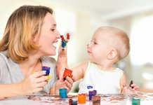 Do it yourself: edible paint for children's games