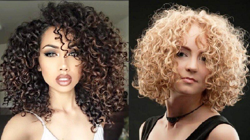 Afro curls on a square Afro curls on a square