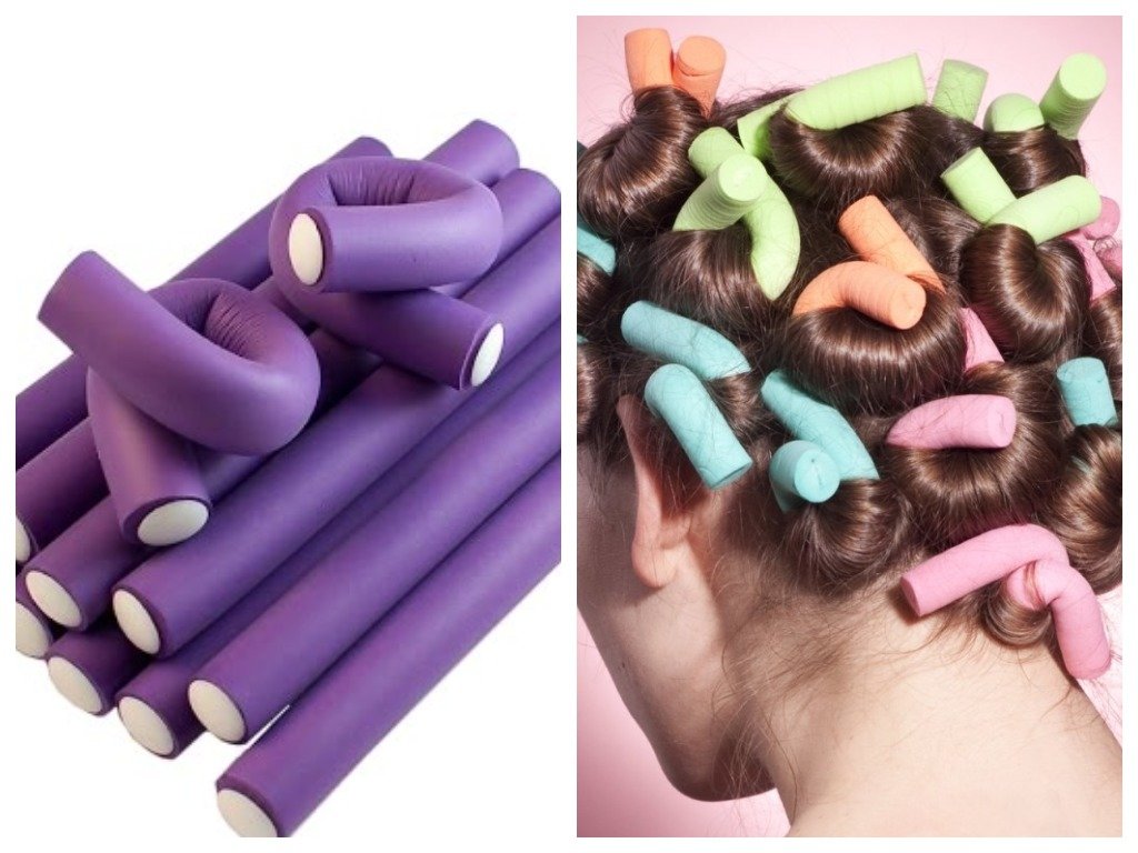 Hair wrap on boomerang curlers Hair wrap on boomerang curlers