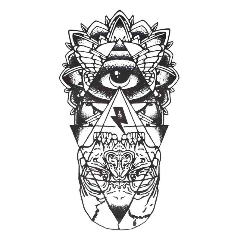 Sketch of tattoo with eye.