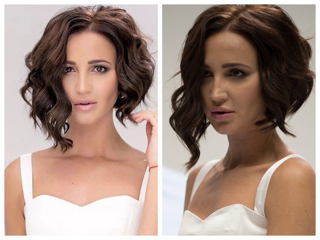 Curls Buzova on the iron Curls Buzova on the iron